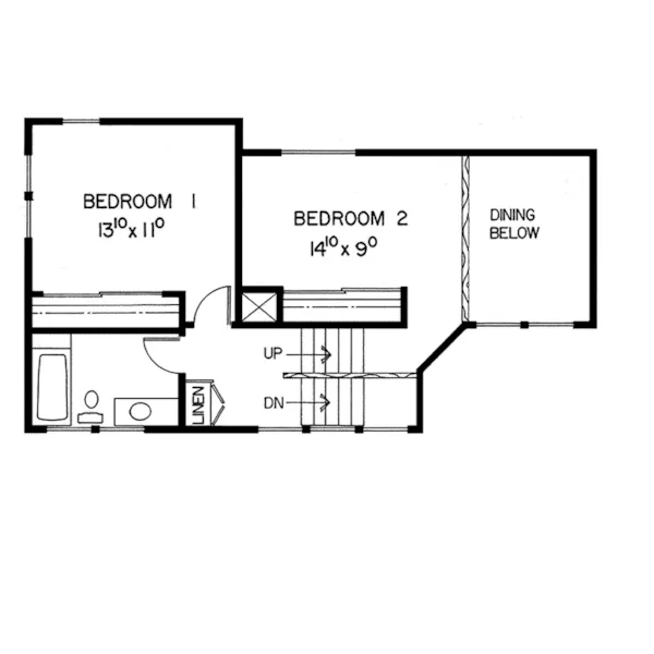 Contemporary House Plan Second Floor - Mountainaire Rustic Home 085D-0116 - Shop House Plans and More