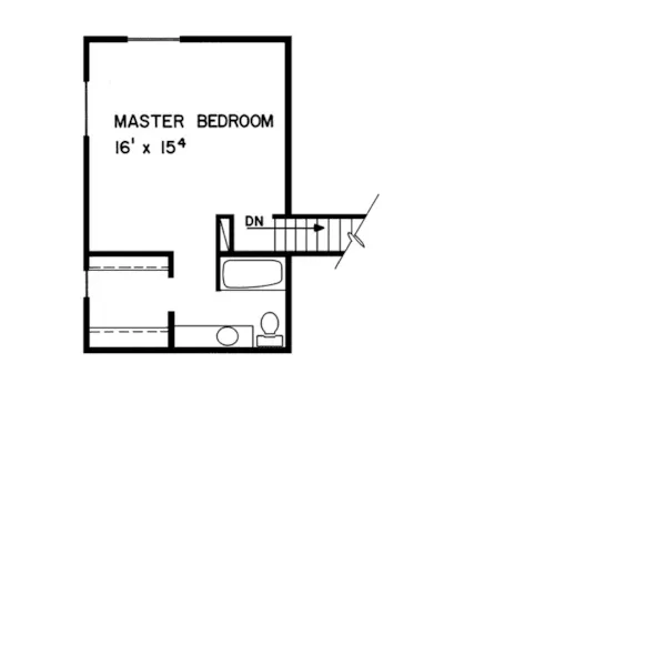 Mountain House Plan Second Floor - Knoll Creek Narrow Lot Home 085D-0119 - Search House Plans and More