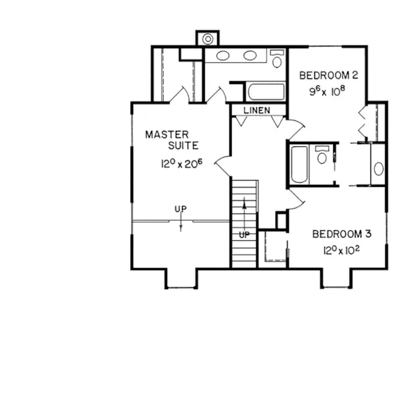 Lake House Plan Second Floor - Tablerock Acadian Home 085D-0122 - Shop House Plans and More