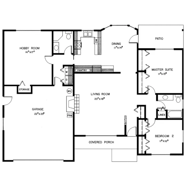 Country House Plan First Floor - Nicholson Park Country Home 085D-0128 - Shop House Plans and More