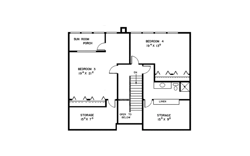 Farmhouse Plan Second Floor - Arborfield Farm Country Home 085D-0134 - Search House Plans and More