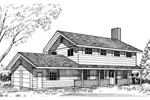Traditional House Plan Front of Home - Cardwell Ridge Traditional Home 085D-0142 - Search House Plans and More