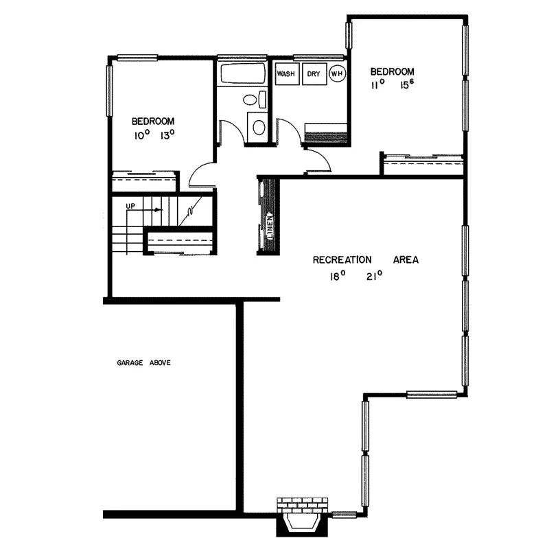 Country House Plan Second Floor - Pine Manor Rustic Home 085D-0145 - Shop House Plans and More