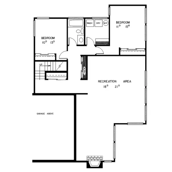 Contemporary House Plan Second Floor - Pine Manor Rustic Home 085D-0145 - Shop House Plans and More