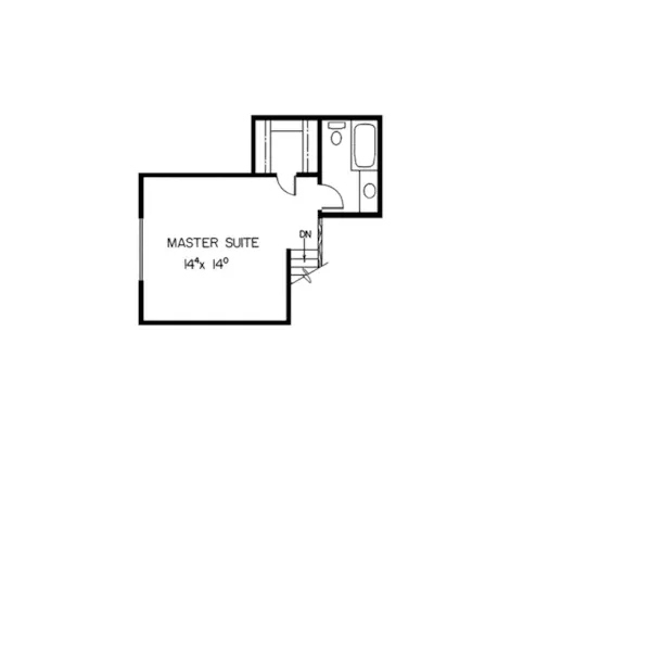 Modern House Plan Second Floor - Sunbright Rustic Cabin Home 085D-0148 - Shop House Plans and More