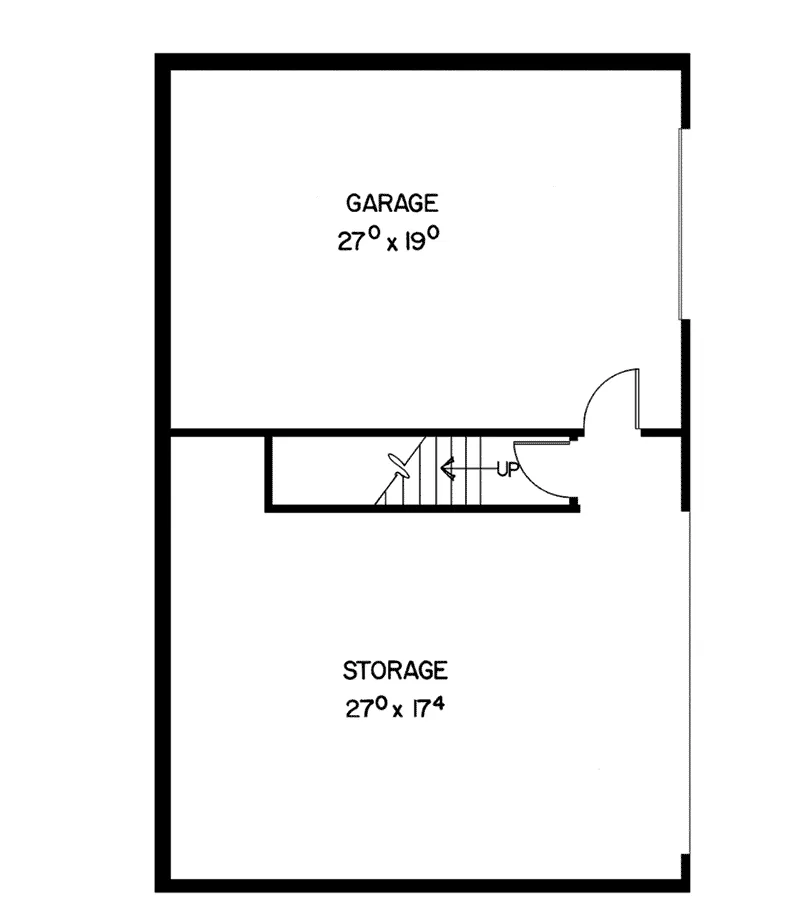 Cabin & Cottage House Plan Lower Level Floor - Benning Hollow Apartment Garage 085D-0153 - Search House Plans and More
