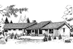 Country House Plan Front of Home - Crowleys Ridge Luxury Home 085D-0163 - Search House Plans and More