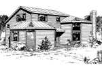 Traditional House Plan Front of Home - Livorno Modern Rustic Home 085D-0164 - Shop House Plans and More