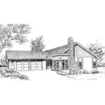 Ranch House Plan Front of Home - Desloge Rustic Home 085D-0170 - Search House Plans and More