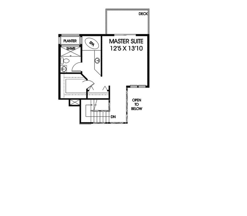 Country House Plan Second Floor - Alcott Place Contemporary Home 085D-0172 - Search House Plans and More