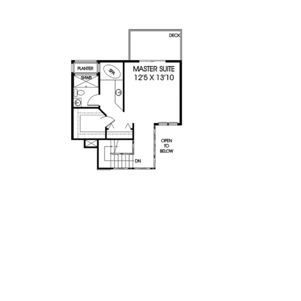 Traditional House Plan Second Floor - Alcott Place Contemporary Home 085D-0172 - Search House Plans and More