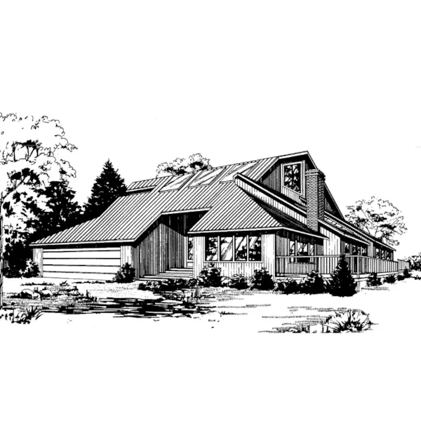 Traditional House Plan Front of Home - Alcott Place Contemporary Home 085D-0172 - Search House Plans and More