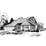 Traditional House Plan Front of Home - Alcott Place Contemporary Home 085D-0172 - Search House Plans and More