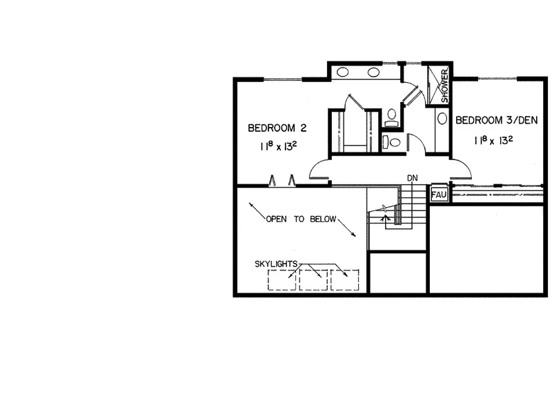 Contemporary House Plan Second Floor - Tamerlane Contemporary Home 085D-0176 - Shop House Plans and More