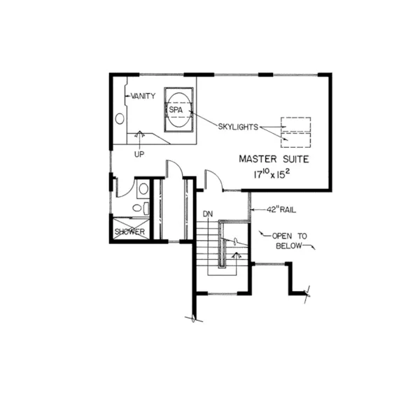 Contemporary House Plan Second Floor - Pioneer Way Rustic Home 085D-0177 - Shop House Plans and More