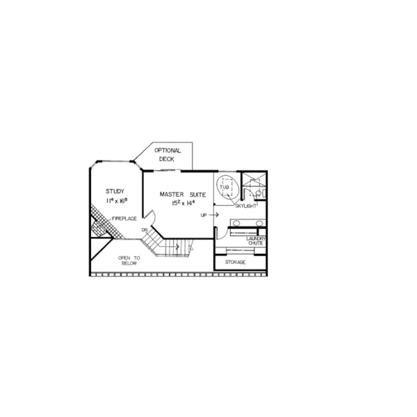 Modern House Plan Second Floor - Roslyn Park Traditional Home 085D-0186 - Shop House Plans and More