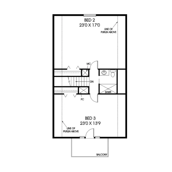 Country House Plan Second Floor - Cherville Country Farmhouse 085D-0190 - Search House Plans and More