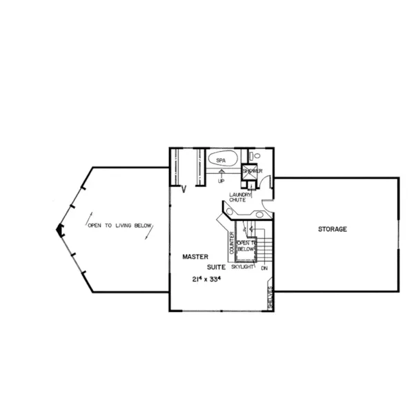 Waterfront House Plan Second Floor - Paradise Peak Rustic Luxury Home 085D-0193 - Shop House Plans and More