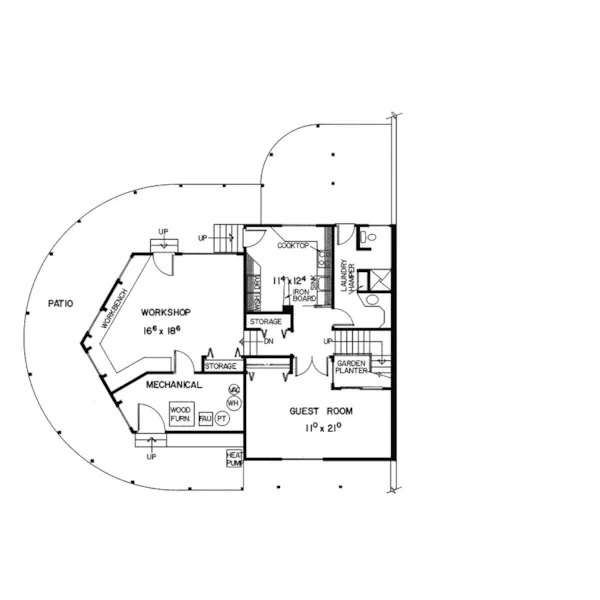 Waterfront House Plan Third Floor - Paradise Peak Rustic Luxury Home 085D-0193 - Shop House Plans and More