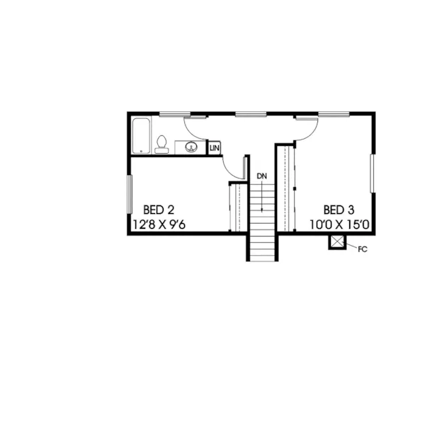 Craftsman House Plan Second Floor - Eberhardt Traditional Home 085D-0197 - Search House Plans and More