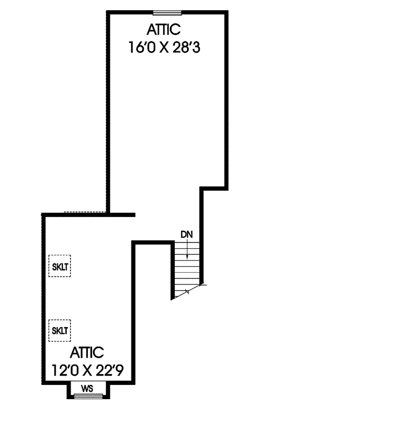 Ranch House Plan Second Floor - Poplar Bluff Country Home 085D-0204 - Shop House Plans and More