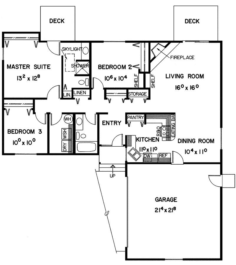 Traditional House Plan First Floor - Larkwood Park Country Home 085D-0209 - Shop House Plans and More