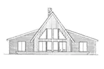 Lake House Plan Front Elevation - Gabriel Creek A-Frame Style Home 085D-0210 - Search House Plans and More