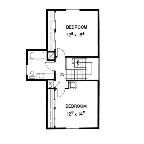 A-Frame House Plan Second Floor - Paulina Hills Rustic Home 085D-0214 - Shop House Plans and More