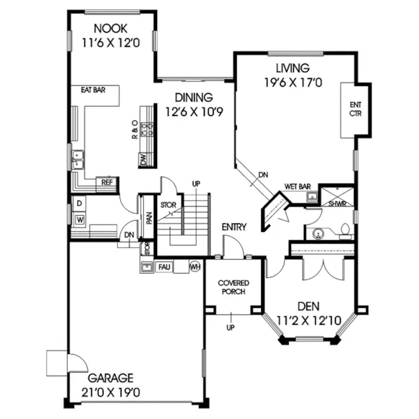 Mediterranean House Plan First Floor - Biscayne Bay Florida Style Home 085D-0215 - Search House Plans and More