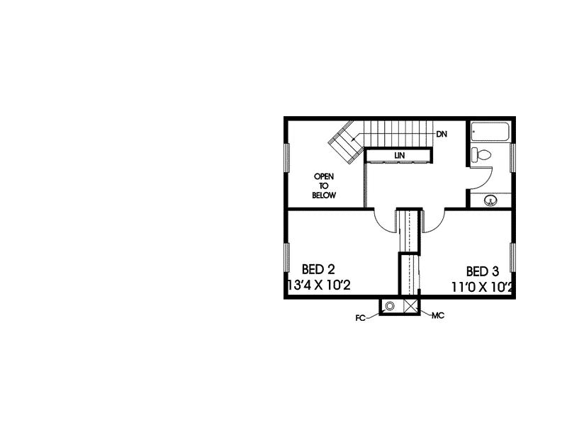 Country House Plan Second Floor - Ricardo Farm Country Home 085D-0217 - Shop House Plans and More