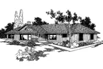 Ranch House Plan Front of Home - Villaview Ranch Home 085D-0229 - Shop House Plans and More