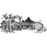 Traditional House Plan Front of Home - Catawissa Park Ranch Home 085D-0235 - Search House Plans and More