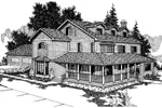 Country House Plan Front of Home - Brawley Creek Country Farmhouse 085D-0238 - Search House Plans and More