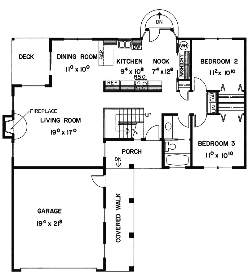 Florida House Plan First Floor - Rebecca Terrace 085D-0243 - Shop House Plans and More