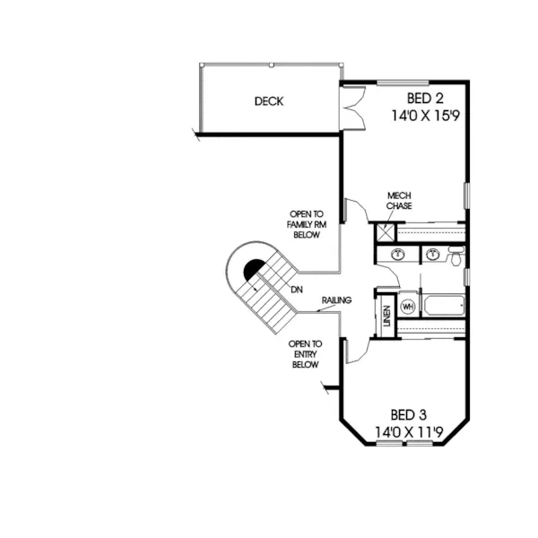 Country House Plan Second Floor - Nazareth Country Farmhouse 085D-0245 - Shop House Plans and More