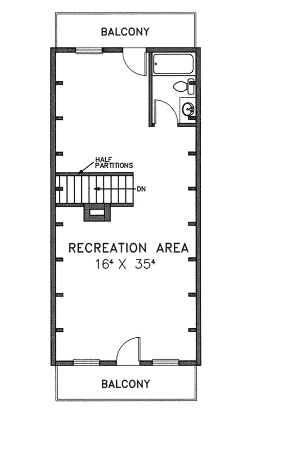 Cabin & Cottage House Plan Second Floor - Ganaway Creek A-Frame Home 085D-0246 - Search House Plans and More