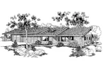 Country House Plan Front of Home - Excelsior Spring Ranch Home 085D-0248 - Search House Plans and More