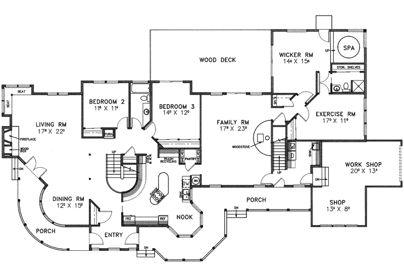 Traditional House Plan First Floor - Coleman Hollow Luxury Home 085D-0249 - Search House Plans and More