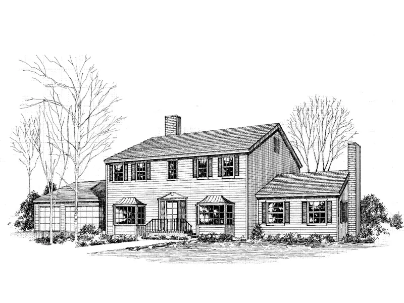 Traditional House Plan Front of Home - Dwight Luxury Home 085D-0263 - Search House Plans and More