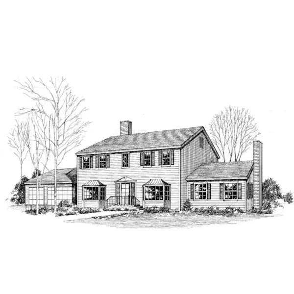 Traditional House Plan Front of Home - Dwight Luxury Home 085D-0263 - Search House Plans and More