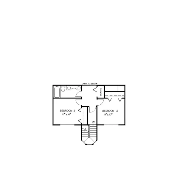 Colonial House Plan Second Floor - Emma Park Rustic Home 085D-0266 - Search House Plans and More