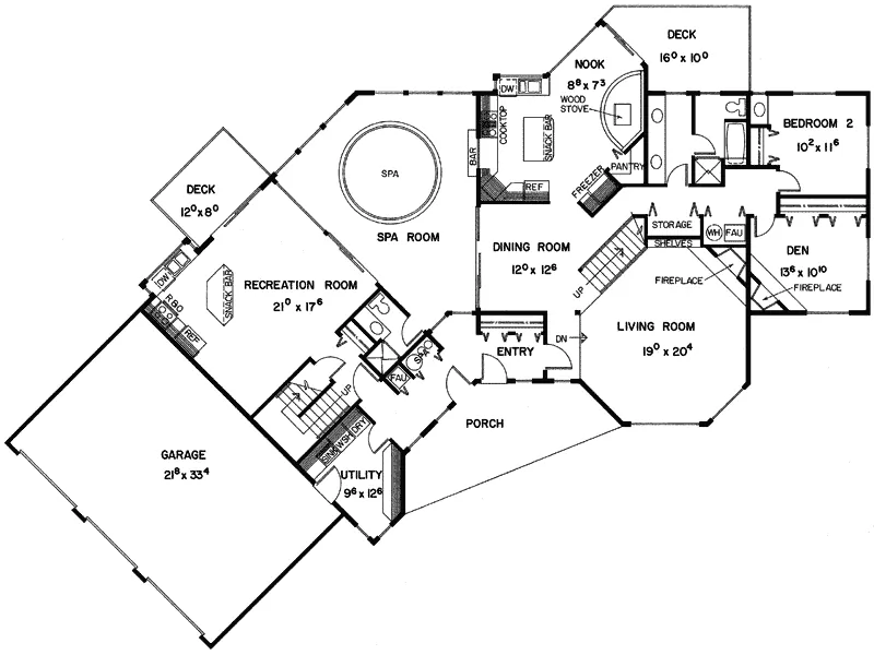 Luxury House Plan First Floor - Hedley Luxury Home 085D-0267 - Search House Plans and More