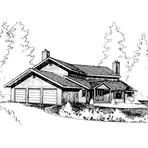 Traditional House Plan Front of Home - Hedley Luxury Home 085D-0267 - Search House Plans and More