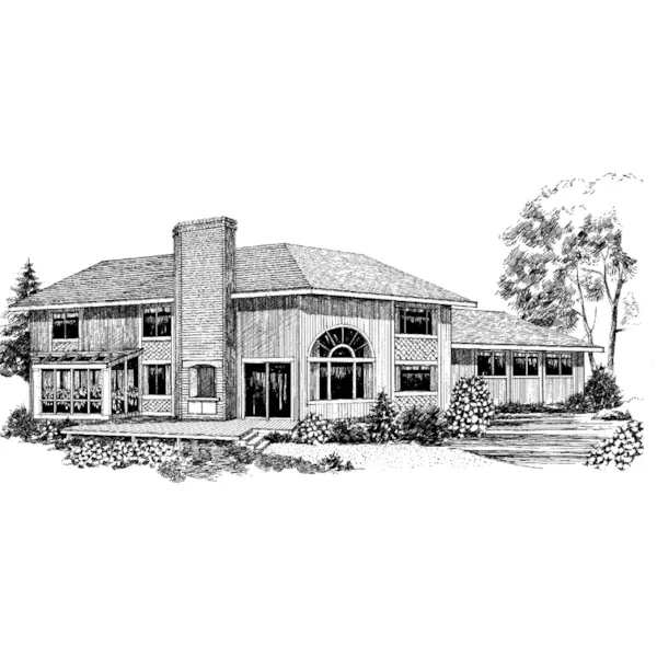 Modern House Plan Front of Home - Calton Creek Modern Home 085D-0272 - Search House Plans and More