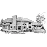 Modern House Plan Front of Home - Calton Creek Modern Home 085D-0272 - Search House Plans and More