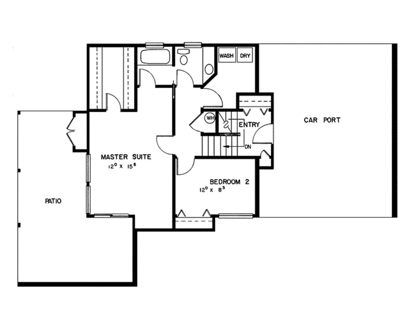 Modern House Plan Lower Level Floor - Lake Forest Vacation Home 085D-0276 - Shop House Plans and More