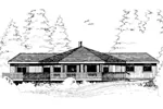 Traditional House Plan Front of Home - Shadowridge Ranch Home 085D-0277 - Shop House Plans and More