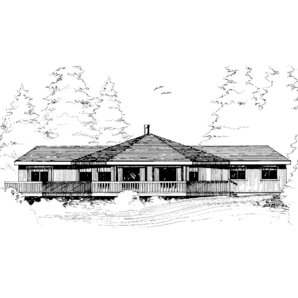 Ranch House Plan Front of Home - Shadowridge Ranch Home 085D-0277 - Shop House Plans and More