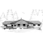 Ranch House Plan Front of Home - Shadowridge Ranch Home 085D-0277 - Shop House Plans and More