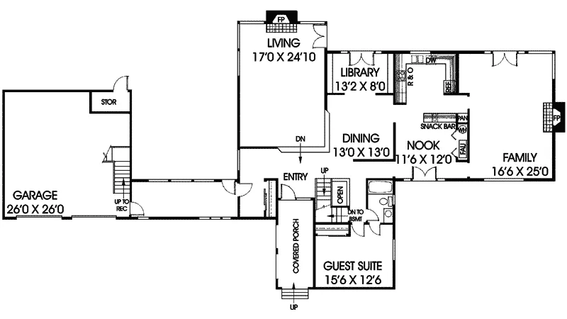 European House Plan First Floor - Parchester European Luxury Home 085D-0281 - Shop House Plans and More